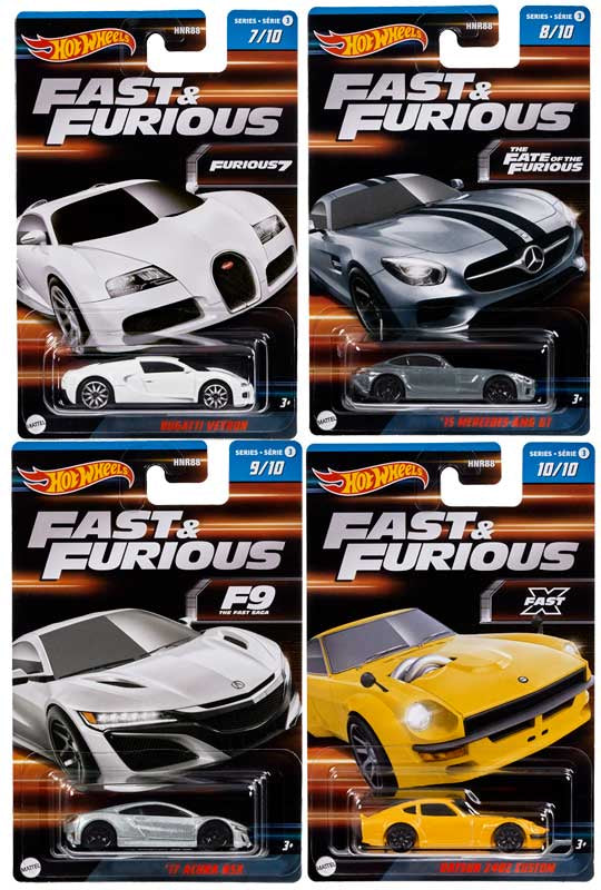 HOT WHEELS FAST AND FURIOUS THEMED ASSORTED