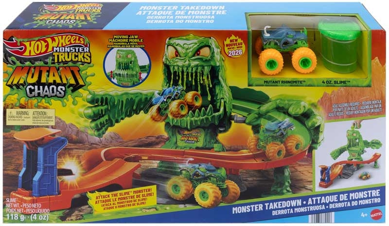 HOT WHEELS MONSTER TRUCKS MUTANT CHAOS OOZE MONSTER PLAYSET