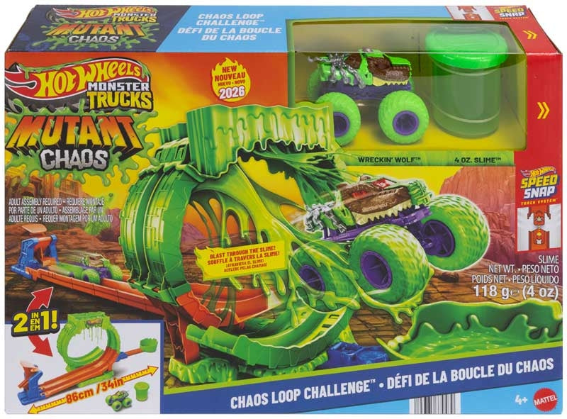 HOT WHEELS MONSTER TRUCKS MUTANT CHAOS SLIME LOOP