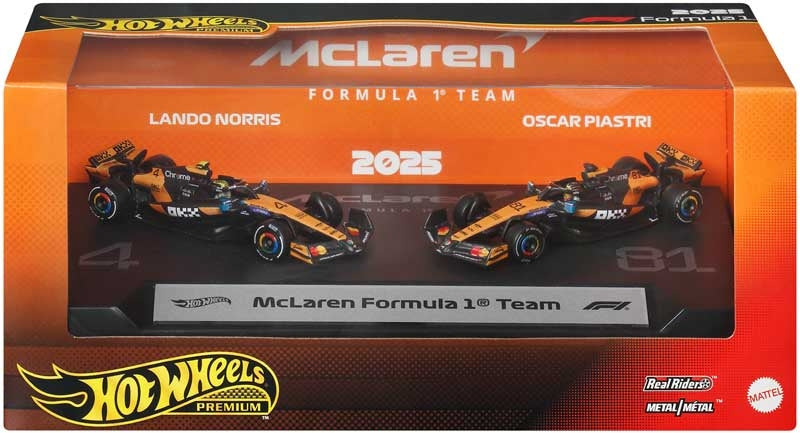 HOT WHEELS PREMIUM FORMULA 1 2 - PACK: MCLAREN FORMULA 1