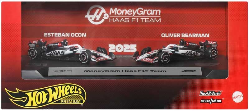 HOT WHEELS PREMIUM FORMULA 1 2 - PACK: MONEYGRAM HAAS F1
