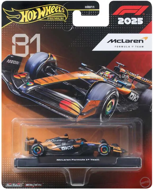 HOT WHEELS PREMIUM FORMULA 1: MCLAREN FORMULA 1 TEAM OSCAR P
