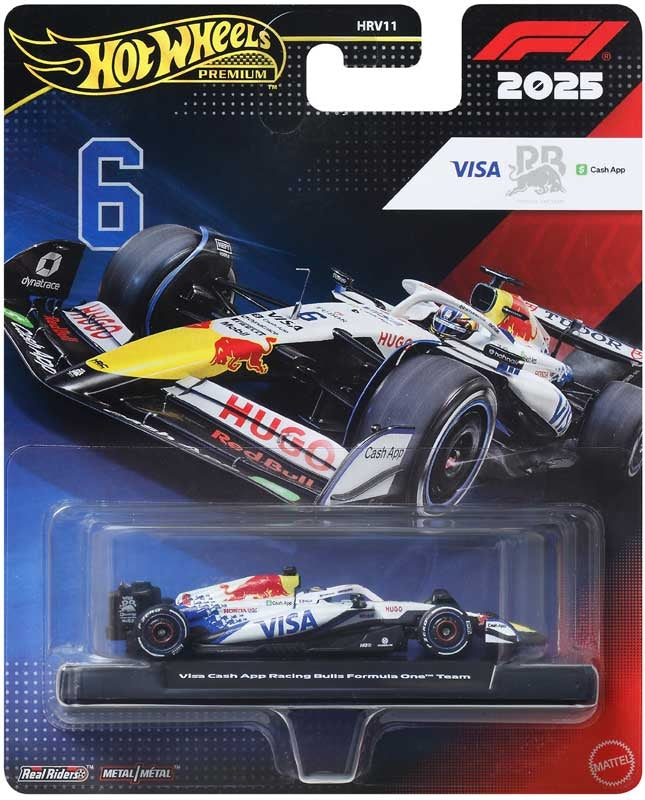 HOT WHEELS PREMIUM FORMULA 1: VISA CASH APP RACING BULLS F1