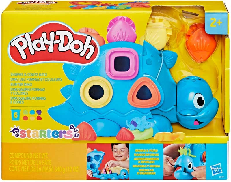 PLAY-DOH SHAPES AND COLORS DINO